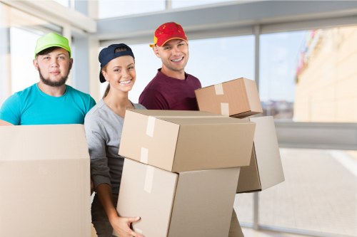 Removal van service operating in Islington residential streets