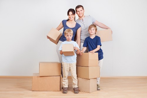 Packing and loading a moving truck for an Islington property move